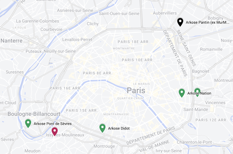 Paris Map - Climbing - Arkose