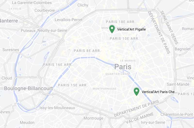 Paris Map - Climbing - Vertical'Art